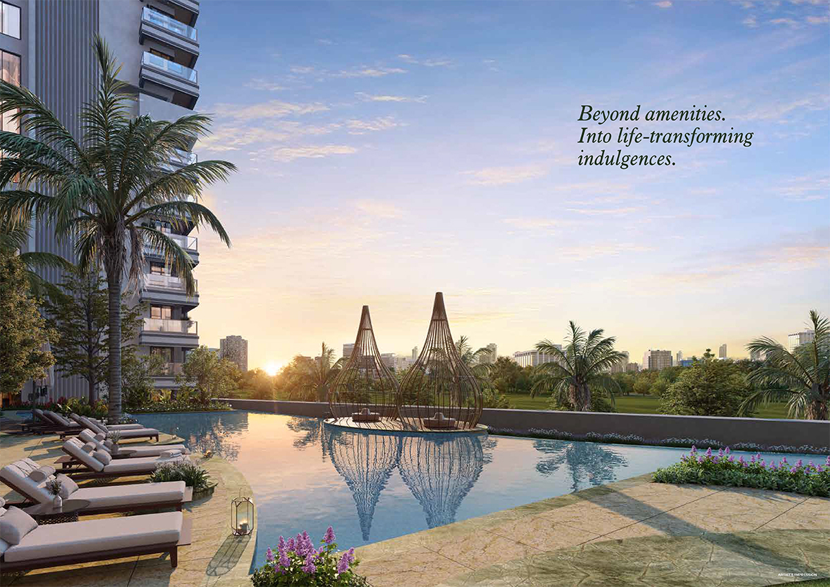 An illustration of the Runwal Woods community near Golf Course